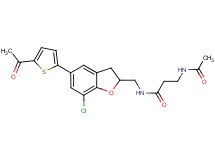 N~3~-acetyl-N~1~-{[5-(5-acetyl-2-thienyl)-7-chloro-2,3-dihydro-1-benzofuran-2-yl]methyl}-beta-alaninamide