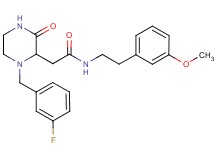2-[1-(3-fluorobenzyl)-3-oxo-2-piperazinyl]-N-[2-(3-methoxyphenyl)ethyl]acetamide