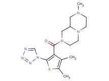 2-{[4,5-dimethyl-2-(1H-tetrazol-1-yl)-3-thienyl]carbonyl}-8-methyloctahydro-2H-pyrazino[1,2-a]pyrazine
