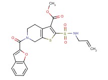 methyl 2-[(allylamino)sulfonyl]-6-(1-benzofuran-2-ylcarbonyl)-4,5,6,7-tetrahydrothieno[2,3-c]pyridine-3-carboxylate