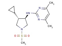 N-[(3R*,4S*)-4-cyclopropyl-1-(methylsulfonyl)-3-pyrrolidinyl]-4,6-dimethyl-2-pyrimidinamine