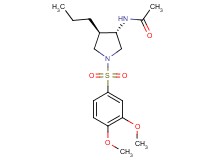 N-{(3S*,4R*)-1-[(3,4-dimethoxyphenyl)sulfonyl]-4-propyl-3-pyrrolidinyl}acetamide