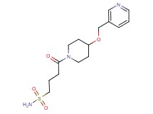 4-oxo-4-[4-(3-pyridinylmethoxy)-1-piperidinyl]-1-butanesulfonamide