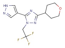 5-(1H-pyrazol-4-yl)-3-(tetrahydro-2H-pyran-4-yl)-1-(2,2,2-trifluoroethyl)-1H-1,2,4-triazole