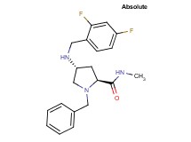 (4R)-1-benzyl-4-[(2,4-difluorobenzyl)amino]-N-methyl-L-prolinamide