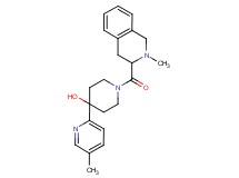 4-(5-methyl-2-pyridinyl)-1-[(2-methyl-1,2,3,4-tetrahydro-3-isoquinolinyl)carbonyl]-4-piperidinol