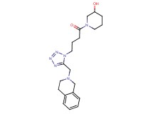 1-{4-[5-(3,4-dihydroisoquinolin-2(1H)-ylmethyl)-1H-tetrazol-1-yl]butanoyl}piperidin-3-ol