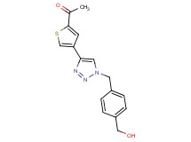 1-(4-{1-[4-(hydroxymethyl)benzyl]-1H-1,2,3-triazol-4-yl}-2-thienyl)ethanone
