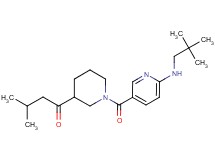 1-[1-({6-[(2,2-dimethylpropyl)amino]pyridin-3-yl}carbonyl)piperidin-3-yl]-3-methylbutan-1-one