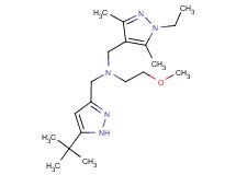 N-[(5-tert-butyl-1H-pyrazol-3-yl)methyl]-N-[(1-ethyl-3,5-dimethyl-1H-pyrazol-4-yl)methyl]-2-methoxyethanamine