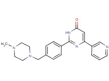 2-{4-[(4-methyl-1-piperazinyl)methyl]phenyl}-6-(3-pyridinyl)-4(3H)-pyrimidinone trifluoroacetate