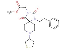 methyl [2,4-dioxo-1-(2-phenylethyl)-8-(tetrahydro-3-thienyl)-1,3,8-triazaspiro[4.5]dec-3-yl]acetate