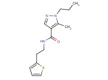 5-methyl-1-propyl-N-[2-(2-thienyl)ethyl]-1H-pyrazole-4-carboxamide