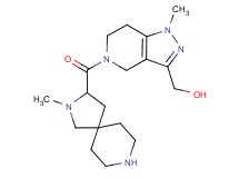{1-methyl-5-[(2-methyl-2,8-diazaspiro[4.5]dec-3-yl)carbonyl]-4,5,6,7-tetrahydro-1H-pyrazolo[4,3-c]pyridin-3-yl}methanol dihydrochloride