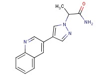 2-(4-quinolin-3-yl-1H-pyrazol-1-yl)propanamide
