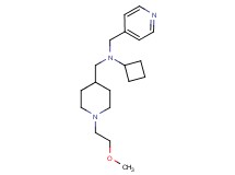 N-{[1-(2-methoxyethyl)-4-piperidinyl]methyl}-N-(4-pyridinylmethyl)cyclobutanamine
