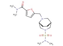 5-({(1R*,5R*)-3-[(dimethylamino)sulfonyl]-3,6-diazabicyclo[3.2.2]non-6-yl}methyl)-N,N-dimethyl-2-furamide