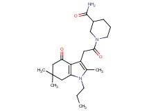 1-[(2,6,6-trimethyl-4-oxo-1-propyl-4,5,6,7-tetrahydro-1H-indol-3-yl)acetyl]-3-piperidinecarboxamide