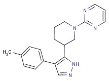 2-{3-[4-(4-methylphenyl)-1H-pyrazol-5-yl]piperidin-1-yl}pyrimidine