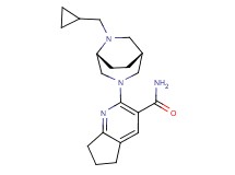 2-[(1R*,5R*)-6-(cyclopropylmethyl)-3,6-diazabicyclo[3.2.2]non-3-yl]-6,7-dihydro-5H-cyclopenta[b]pyridine-3-carboxamide