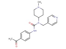 N'-(4-acetylphenyl)-N-(1-methyl-4-piperidinyl)-N-(4-pyridinylmethyl)urea
