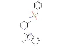 N-({1-[(1-methyl-1H-benzimidazol-2-yl)methyl]-3-piperidinyl}methyl)-1-phenylmethanesulfonamide