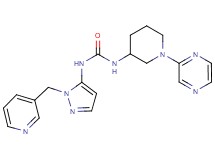 N-(1-pyrazin-2-ylpiperidin-3-yl)-N'-[1-(pyridin-3-ylmethyl)-1H-pyrazol-5-yl]urea