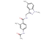 4-(acetylamino)-N-[(1,5-dimethyl-1H-indazol-3-yl)methyl]-2-methylbenzamide