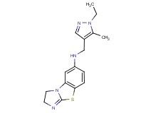 N-[(1-ethyl-5-methyl-1H-pyrazol-4-yl)methyl]-2,3-dihydroimidazo[2,1-b][1,3]benzothiazol-6-amine
