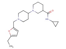 N-cyclopropyl-1'-[(5-ethyl-2-furyl)methyl]-1,4'-bipiperidine-3-carboxamide