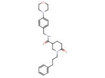 N-[4-(4-morpholinyl)benzyl]-6-oxo-1-(3-phenylpropyl)-3-piperidinecarboxamide