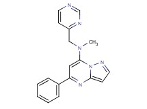 N-methyl-5-phenyl-N-(pyrimidin-4-ylmethyl)pyrazolo[1,5-a]pyrimidin-7-amine