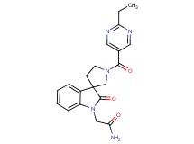 2-[1'-[(2-ethyl-5-pyrimidinyl)carbonyl]-2-oxospiro[indole-3,3'-pyrrolidin]-1(2H)-yl]acetamide