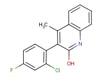 3-(2-chloro-4-fluorophenyl)-4-methyl-2-quinolinol
