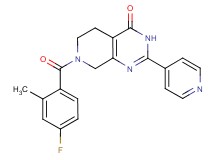 7-(4-fluoro-2-methylbenzoyl)-2-pyridin-4-yl-5,6,7,8-tetrahydropyrido[3,4-d]pyrimidin-4(3H)-one