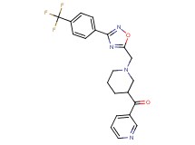 3-pyridinyl[1-({3-[4-(trifluoromethyl)phenyl]-1,2,4-oxadiazol-5-yl}methyl)-3-piperidinyl]methanone