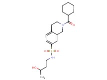 2-(cyclohexylcarbonyl)-N-(3-hydroxybutyl)-1,2,3,4-tetrahydroisoquinoline-7-sulfonamide