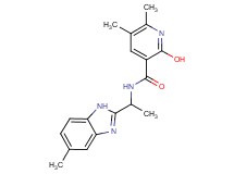 2-hydroxy-5,6-dimethyl-N-[1-(5-methyl-1H-benzimidazol-2-yl)ethyl]nicotinamide