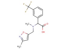 {methyl[(3-methylisoxazol-5-yl)methyl]amino}[3-(trifluoromethyl)phenyl]acetic acid