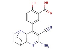 5-(6-amino-7-cyano-3,4-dihydro-2H-1,4-ethano-1,5-naphthyridin-8-yl)-2-hydroxybenzoic acid