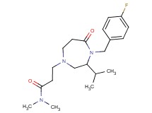 3-[4-(4-fluorobenzyl)-3-isopropyl-5-oxo-1,4-diazepan-1-yl]-N,N-dimethylpropanamide