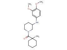 N-(3,4-dimethoxyphenyl)-1-[(1-methylcyclohexyl)carbonyl]-3-piperidinamine
