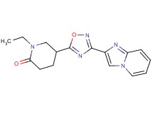 1-ethyl-5-(3-imidazo[1,2-a]pyridin-2-yl-1,2,4-oxadiazol-5-yl)-2-piperidinone