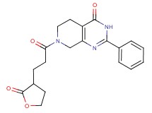 7-[3-(2-oxotetrahydrofuran-3-yl)propanoyl]-2-phenyl-5,6,7,8-tetrahydropyrido[3,4-d]pyrimidin-4(3H)-one