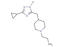 4-[(3-cyclopropyl-1H-1,2,4-triazol-5-yl)methyl]-1-propylpiperidine