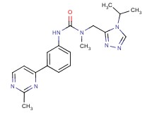 N-[(4-isopropyl-4H-1,2,4-triazol-3-yl)methyl]-N-methyl-N'-[3-(2-methylpyrimidin-4-yl)phenyl]urea