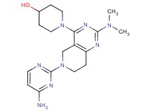 1-[6-(4-amino-2-pyrimidinyl)-2-(dimethylamino)-5,6,7,8-tetrahydropyrido[4,3-d]pyrimidin-4-yl]-4-piperidinol
