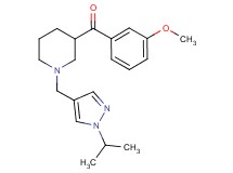 {1-[(1-isopropyl-1H-pyrazol-4-yl)methyl]-3-piperidinyl}(3-methoxyphenyl)methanone