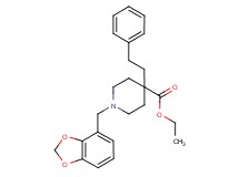 ethyl 1-(1,3-benzodioxol-4-ylmethyl)-4-(2-phenylethyl)-4-piperidinecarboxylate