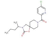 8-[(5-chloropyridin-2-yl)carbonyl]-3-(1-methylbutyl)-1-oxa-3,8-diazaspiro[4.5]decan-2-one